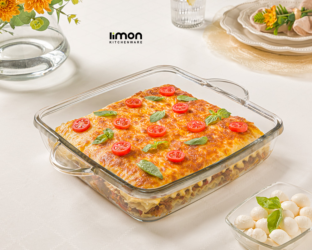 تابه چهارگوش شیشه‌ای 3 لیتر پلاسکو مهسین ، پلاسکو - رشت