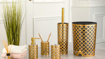 پلاسکو - رشت - ست سرویس بهداشتی طرح گل (چاپ دار) - پلاسکو مهسین